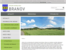 Tablet Screenshot of branov.cz